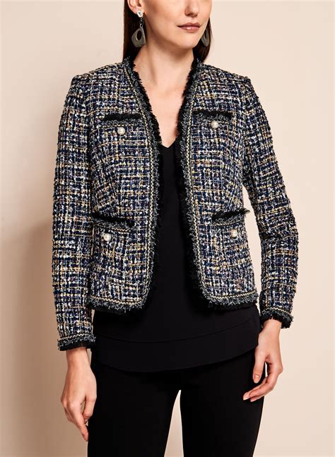 veste en tweed chanel|Chanel tweed jacket.